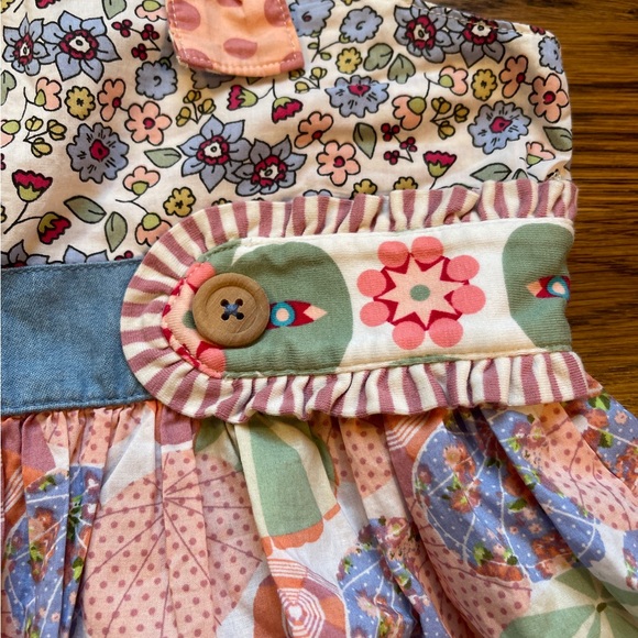 Matilda Jane Kids Parasol Floral Printed Knot Top 8-10 - Picture 8 of 16